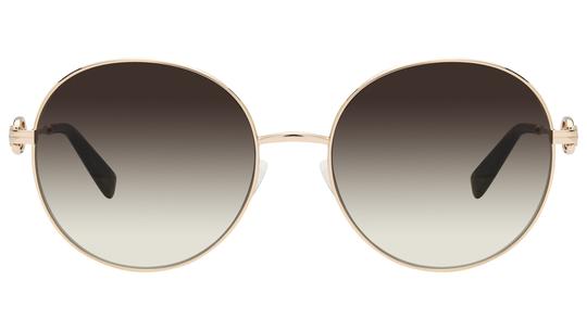 Lunettes de soleil Longchamp Femme Or Ronde lo188s Face