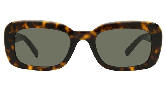 Lunettes de soleil Saint Laurent Femme Marron Rectangle slm130 Face
