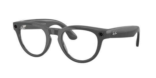 Lunettes de soleil Ray-Ban Meta Mixte Noir Pantos Rw4013 Droite