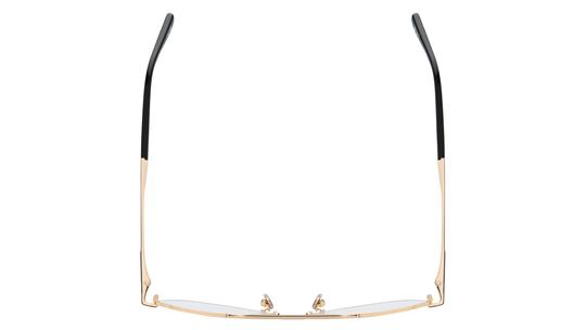 Lunettes de vue Tom Ford Homme Or Aviateur ft6128-b Dessus