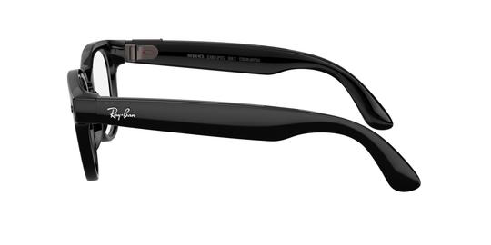 Lunettes de vue Ray-Ban Meta Mixte Noir Pantos Rw7002 Gauche