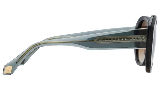 Lunettes de soleil ba&sh Femme Bleu Carré lenita02 Droite