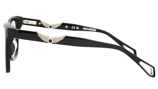 Lunettes de vue Zadig & Voltaire Femme Noir Carré VZV476 Gauche