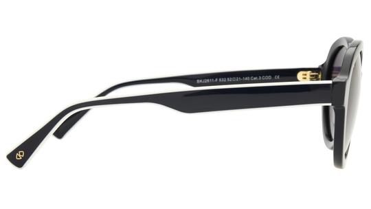 Lunettes de soleil Signature Krys Femme Bleu Ronde skj2611-f Droite