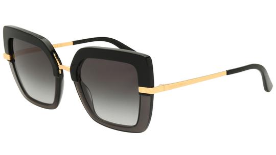 Lunettes de soleil  Femme Noir Carré dg4373 Trois-Quart