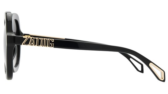 Lunettes de soleil Zadig & Voltaire Femme Noir Ronde Szv404 Gauche