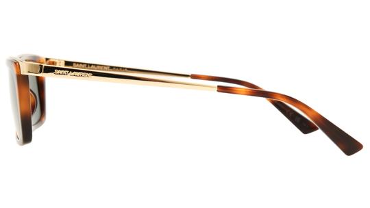 Lunettes de soleil Saint Laurent Mixte Marron Rectangle Sl766 Gauche