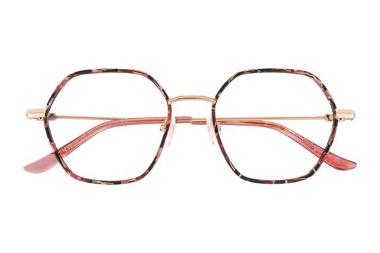 Lunettes de vue Lulu Castagnette  Rose Wayfarer LFMM168C72 Face
