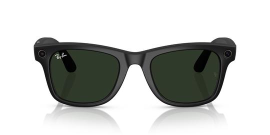 Lunettes de soleil Ray-Ban Meta Mixte Noir Carré RW4008 Gauche