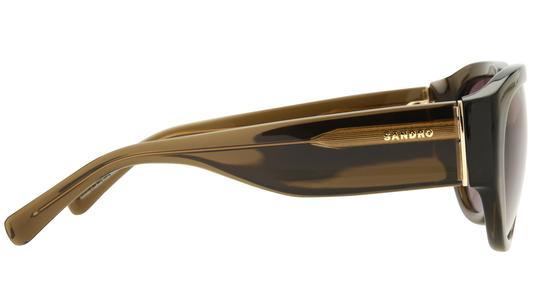 Lunettes de soleil Sandro Femme Vert Aviateur Sd6105 Droite