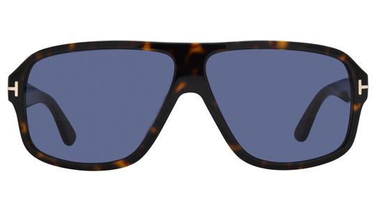 Lunettes de soleil Tom Ford Homme Écaille Rectangle ft1335 Face