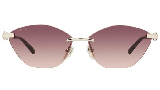 Lunettes de soleil Gucci Femme Argent Papillon Gg2050S Face