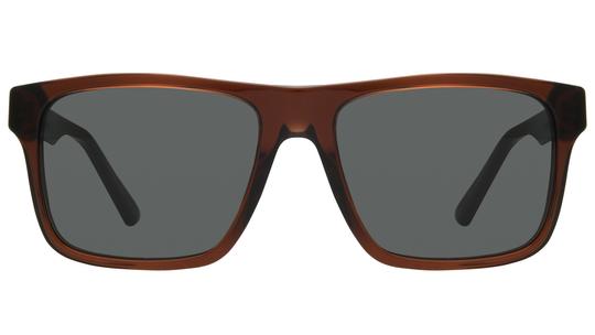 Lunettes de soleil Emporio Armani Homme Marron Rectangle EA4232 Face