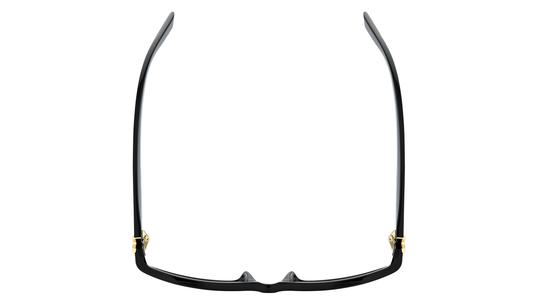 Lunettes de soleil Saint Laurent Mixte Noir Rectangle Slm152 Dessus