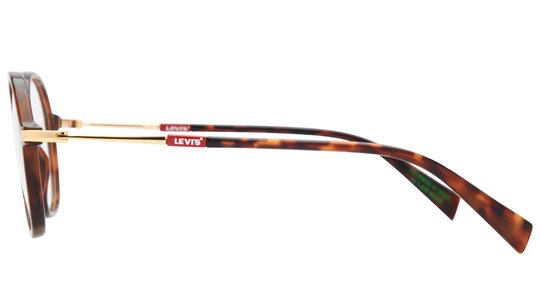 Lunettes de vue Levi's Femme Écaille Ronde Lv1087 Gauche