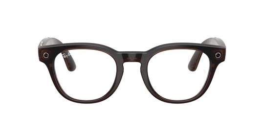 Lunettes de vue Ray-Ban Meta Mixte Marron Pantos Rw7002 Face
