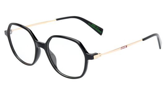 Lunettes de vue Levi's Femme Noir Carré Lv1073 Trois-Quart