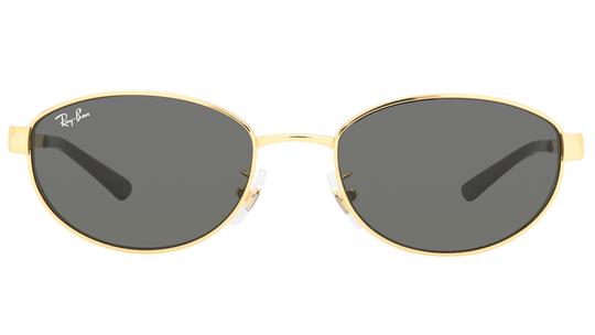 Lunettes de soleil Ray-Ban Mixte Or Ovale RB3774D Face