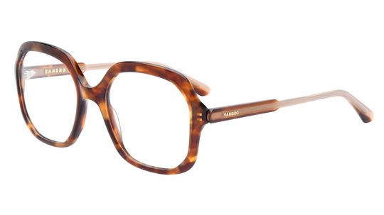 Lunettes de vue Sandro Femme Écaille Rectangle SD2055 Trois-Quart