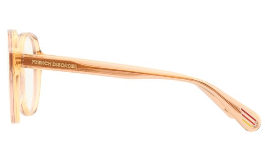 Lunettes de vue French Disorder Femme Marron Carré Fd2509 Gauche