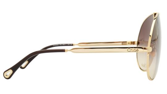 Lunettes de soleil Chloé Femme Or Rectangle CH0283S Droite