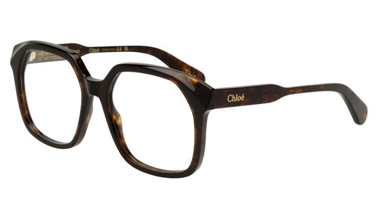 Lunettes de vue Chloé Femme Écaille Rectangle Ch0263O Trois-Quart