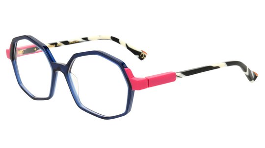 Lunettes de vue Etnia Barcelona Femme Bleu Ovale Parma54O Trois-Quart