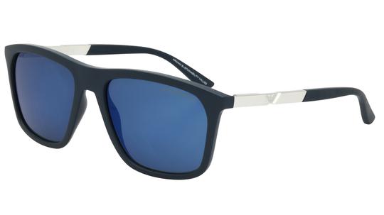 Lunettes de soleil Emporio Armani Homme Bleu Rectangle EA4237 Trois-Quart