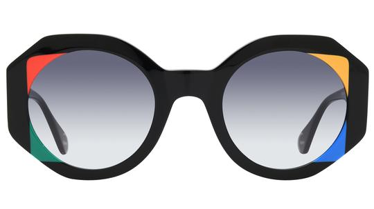 Lunettes de soleil WOOW Femme Noir Carré Superolymp1 Face