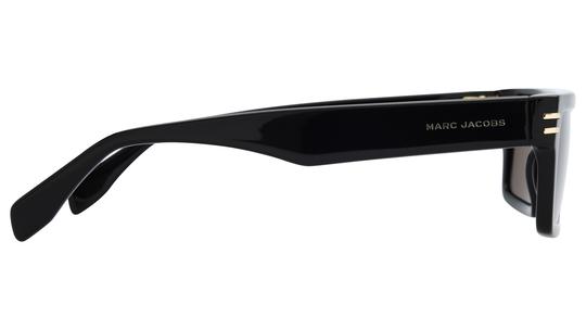Lunettes de soleil Marc Jacobs Homme Noir Rectangle MARC Droite