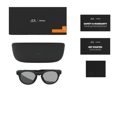 Lunettes de soleil Oakley Meta Mixte Noir Sport Ow8002 Droite