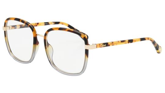 Lunettes de vue Chloé Femme Marron Carré CH0034O Trois-Quart