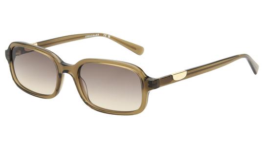 Lunettes de soleil Longchamp Femme Vert Rectangle Lo818S Trois-Quart