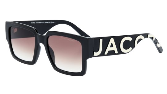 Lunettes de soleil Marc Jacobs Femme Noir Rectangle Marc739/S Trois-Quart