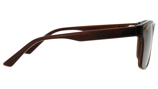 Lunettes de soleil Emporio Armani Homme Marron Rectangle EA4232 Droite