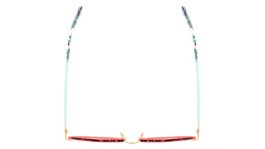 Lunettes de vue WOOW Femme Orange Ronde Playlist2 Dessus