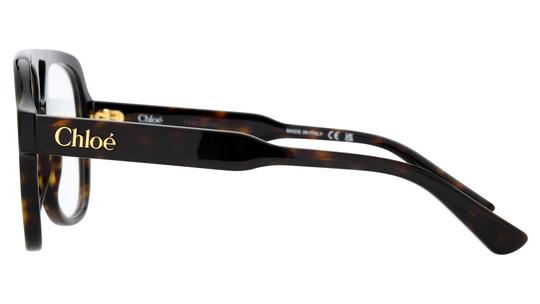 Lunettes de vue Chloé Femme Écaille Aviateur CH0339O Gauche