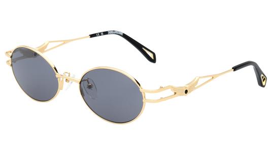 Lunettes de soleil Zadig & Voltaire Femme Or Ovale SZV464S Trois-Quart