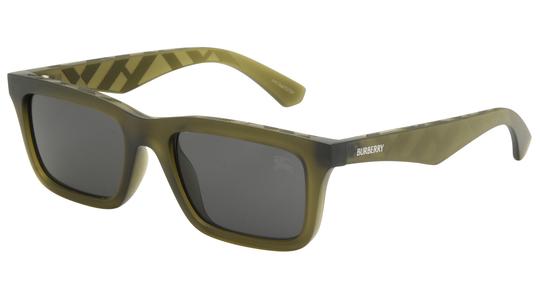 Lunettes de soleil Burberry Homme Vert Rectangle BE4475U Trois-Quart