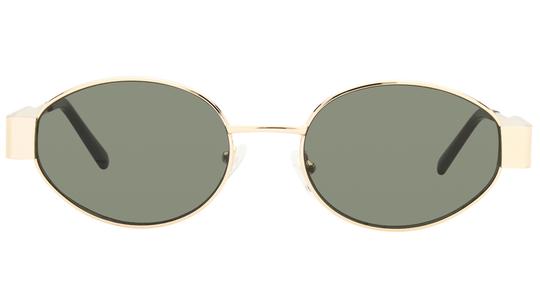 Lunettes de soleil Signature Krys Femme Or Ovale skj2603-b Face