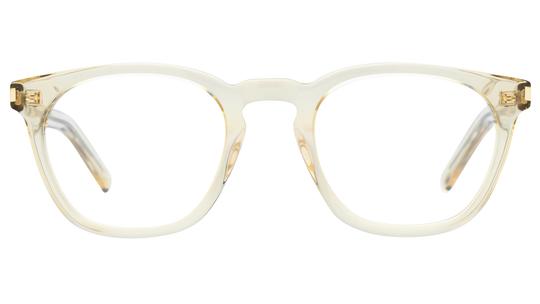 Lunettes de vue Saint Laurent Mixte Jaune Ronde Sl28 Face