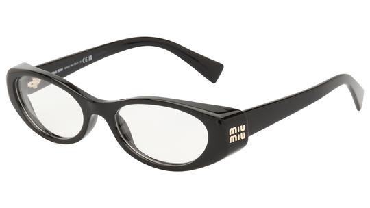 Lunettes de vue Miu Miu Femme Noir Ovale Mu Trois-Quart