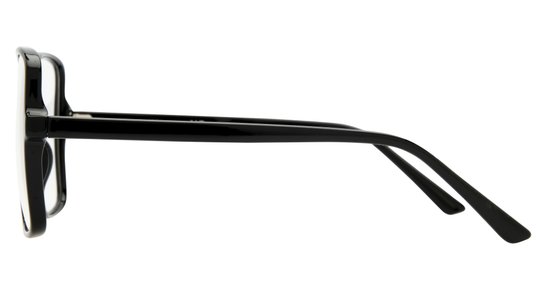 Lunettes de vue Alternance Femme Noir Carré Alt25102 Gauche