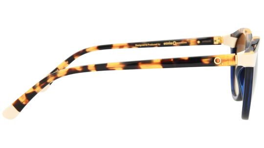 Lunettes de soleil Etnia Barcelona Femme Bleu Ronde Eixamp Droite