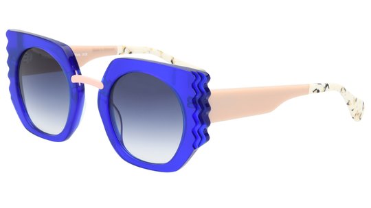 Lunettes de soleil WOOW Femme Bleu Carré Superswimm1 Trois-Quart