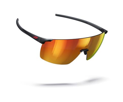 Lunettes de soleil Julbo Mixte Noir Sport Faster Dessus