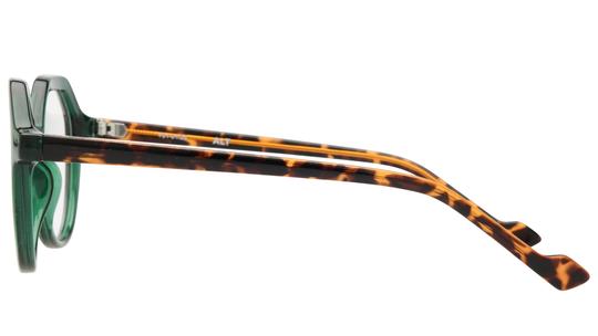 Lunettes de vue Alternance Femme Vert Carré Alt25113 Gauche