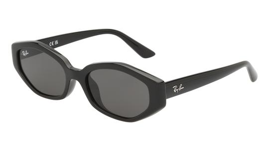 Lunettes de soleil Ray-Ban Mixte Noir Ovale Rb4473D Trois-Quart