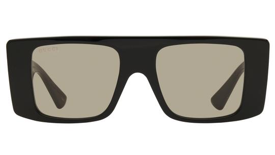 Lunettes de soleil Gucci Homme Noir Rectangle GG1888S Face